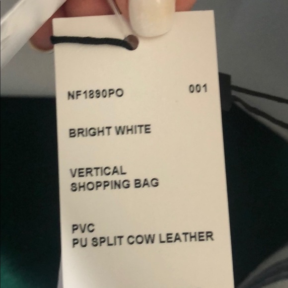 Lacoste White Shoulder Bag leather